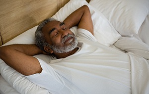 Man sleeping peacefully