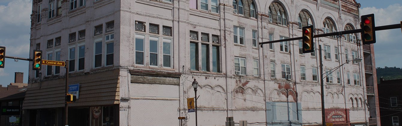 White brick building in Canonsburg