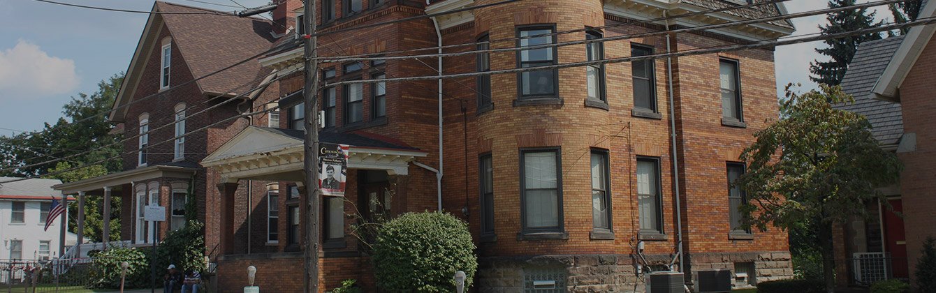 Brown brick building in Canonsburg Pennsylvania