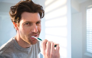 Man brushing teeth in Canonsburg