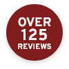 Over 125 Reviews stamp