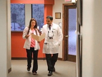 doctor walking down hallway in Canonsburg