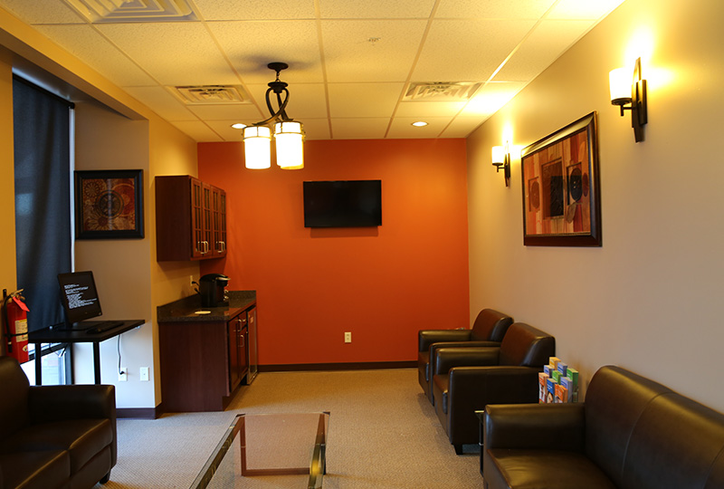 Dental patient reception area