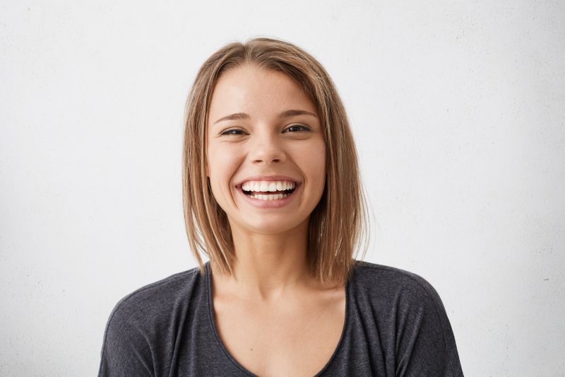 person with nice teeth smiling